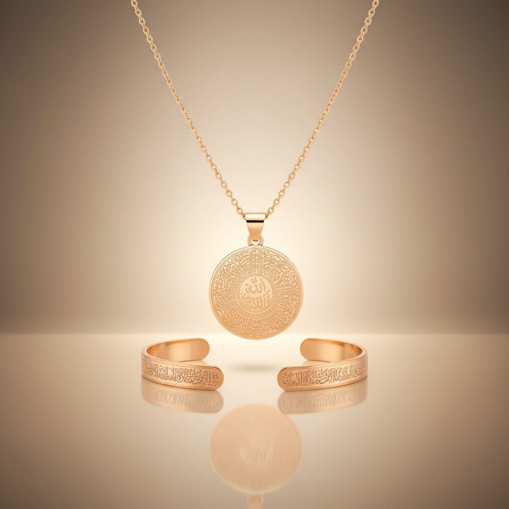 Ayat Ul Kursi Necklace And Cuff