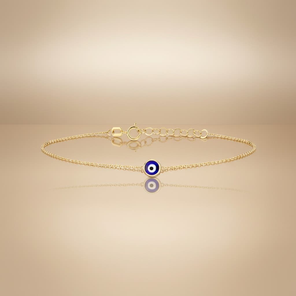 Minimal Evil Eye Bracelet