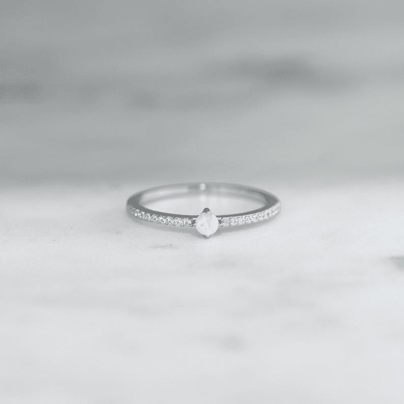Minimalist Opal Ring