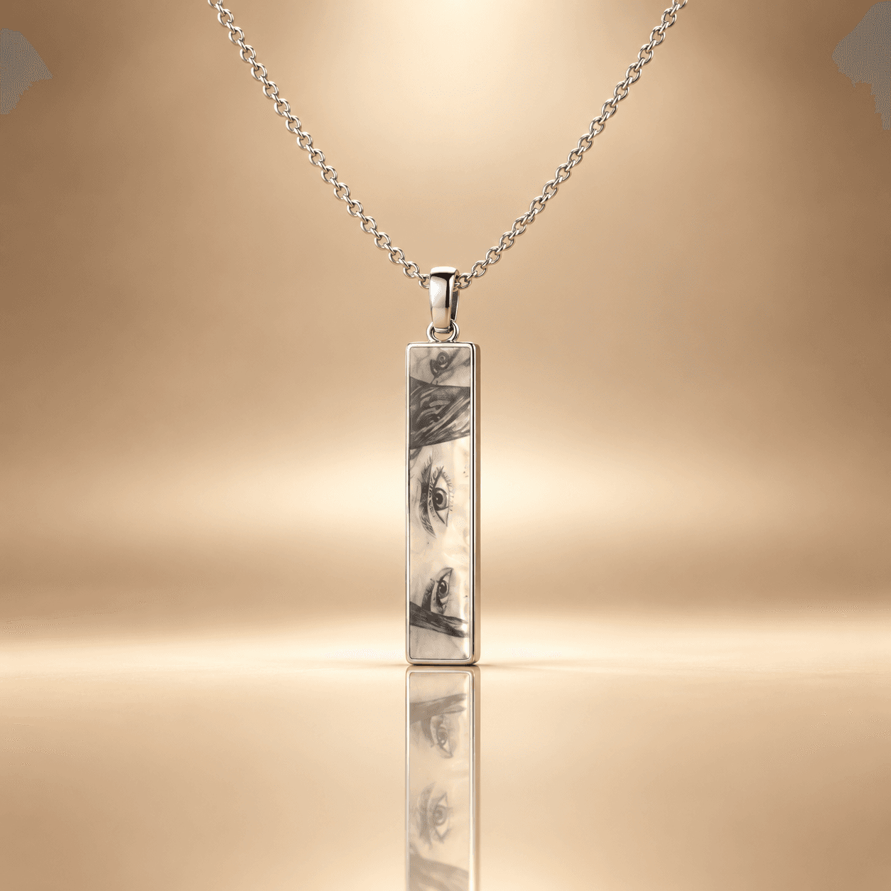 Signature Engraved Eye Pendant by DURRÉ
